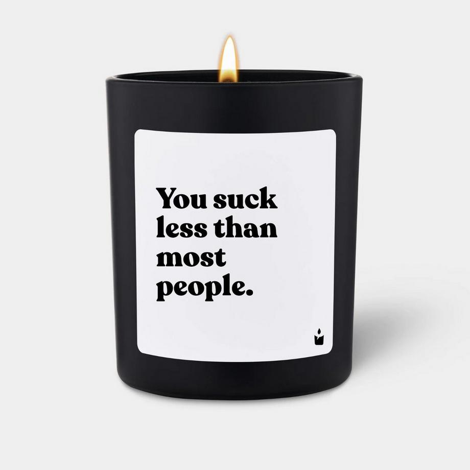 CandleHand Bougie parfumée Woody You suck less than most people.  