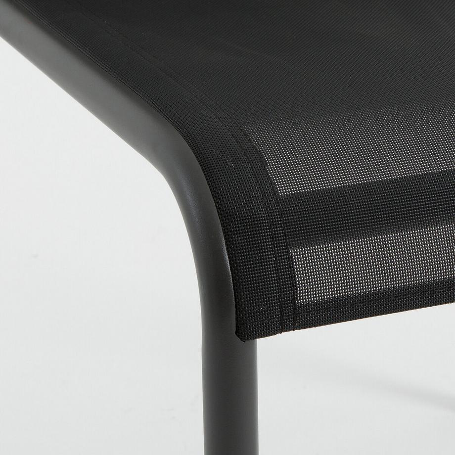 La Redoute Intérieurs Lot de 2 chaises de jardin en aluminium et textilène  