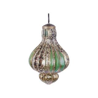 Beliani Set di 8 palline decorative en Vetro Rustico BRILLANT  