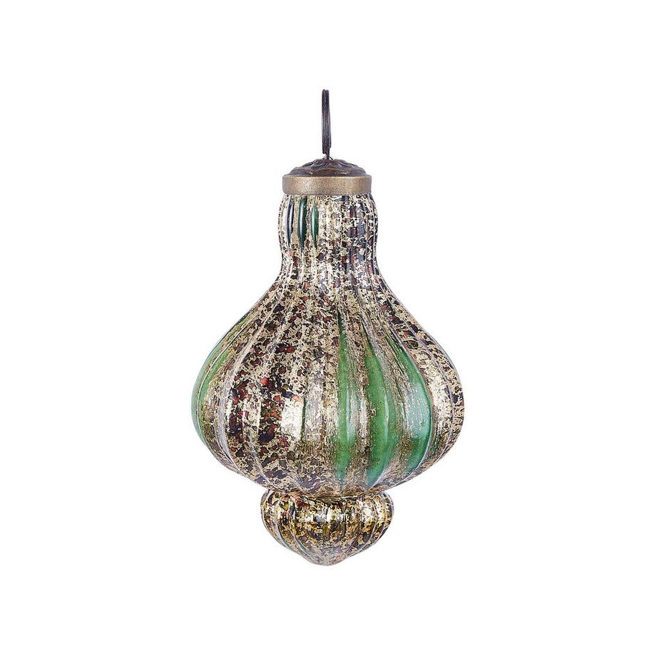 Beliani Lot de 8 boules en Verre Rustique BRILLANT  