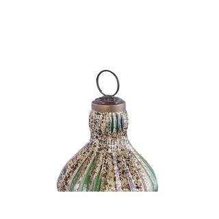 Beliani Set di 8 palline decorative en Vetro Rustico BRILLANT  