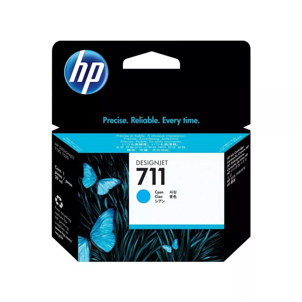 Hewlett-Packard – HP Tintenpatrone 711 cyan CZ130A DesignJet T120/520 29ml, One Size