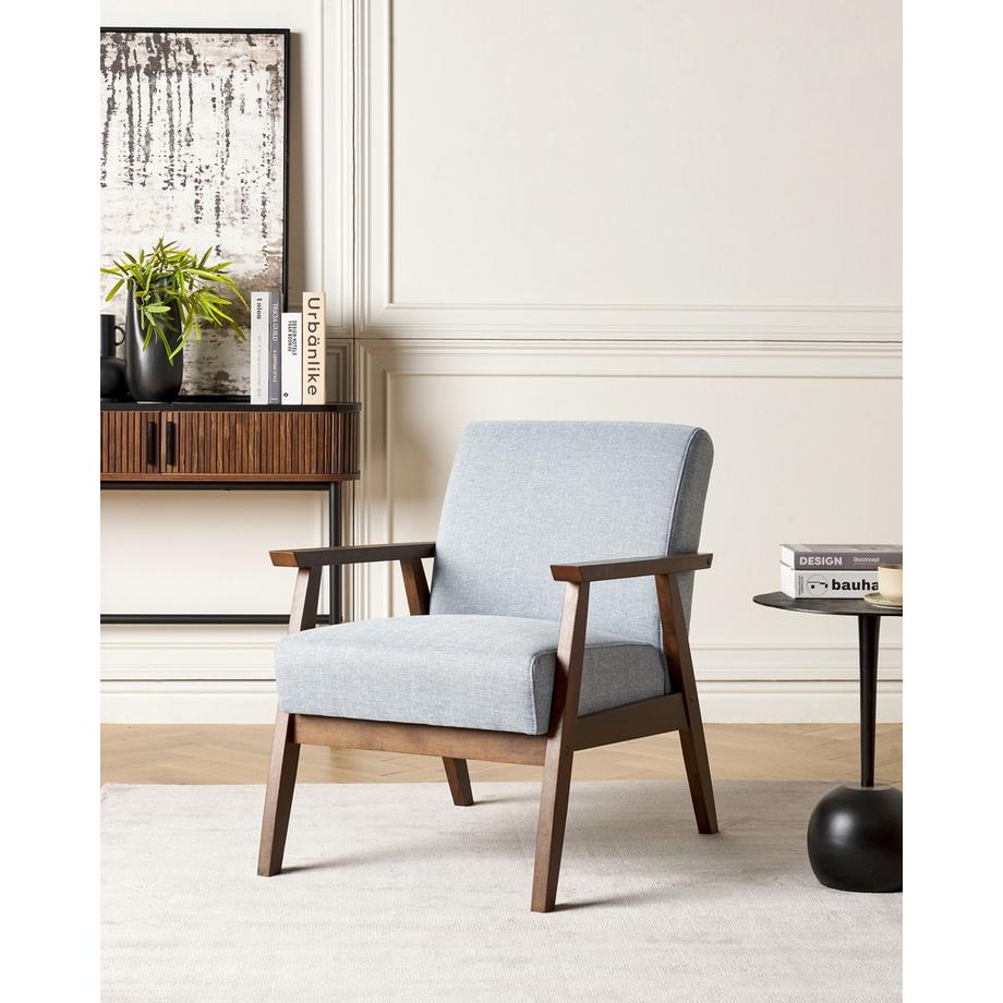 Beliani Fauteuil en Tissu Rétro ASNES  