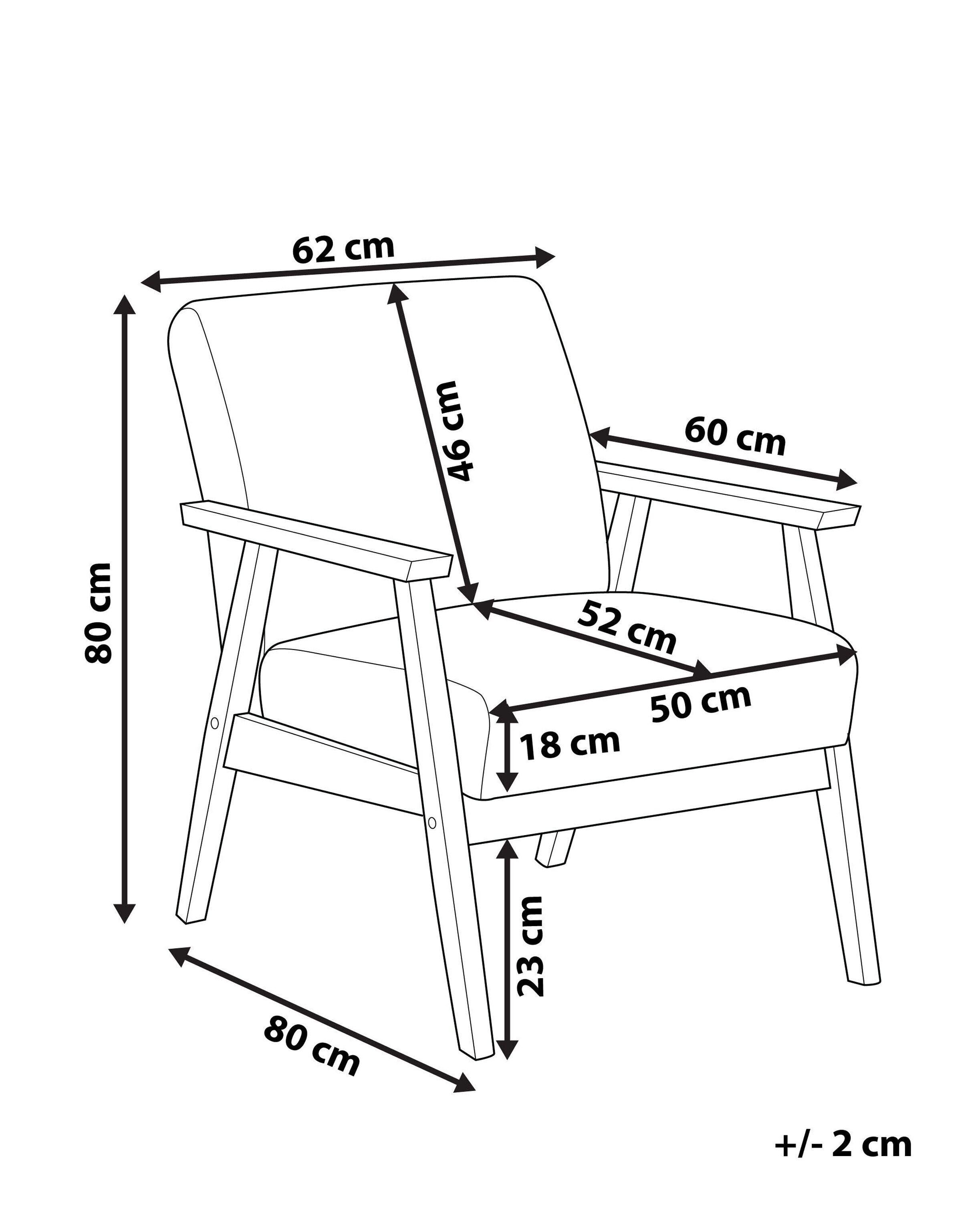 Beliani Sessel aus Polyester Retro ASNES  