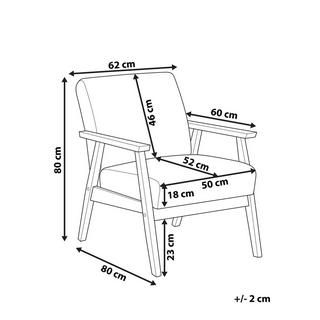 Beliani Sessel aus Polyester Retro ASNES  