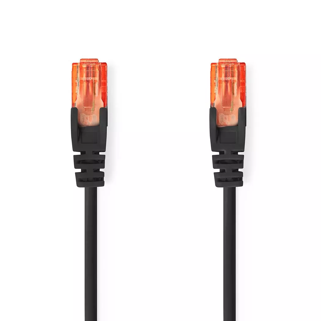 Nedis – Cat6 -Netzwerkkabel | RJ45 männlich U/UTP 5.00 m Runde PVC Schwarz Etikett, One Size