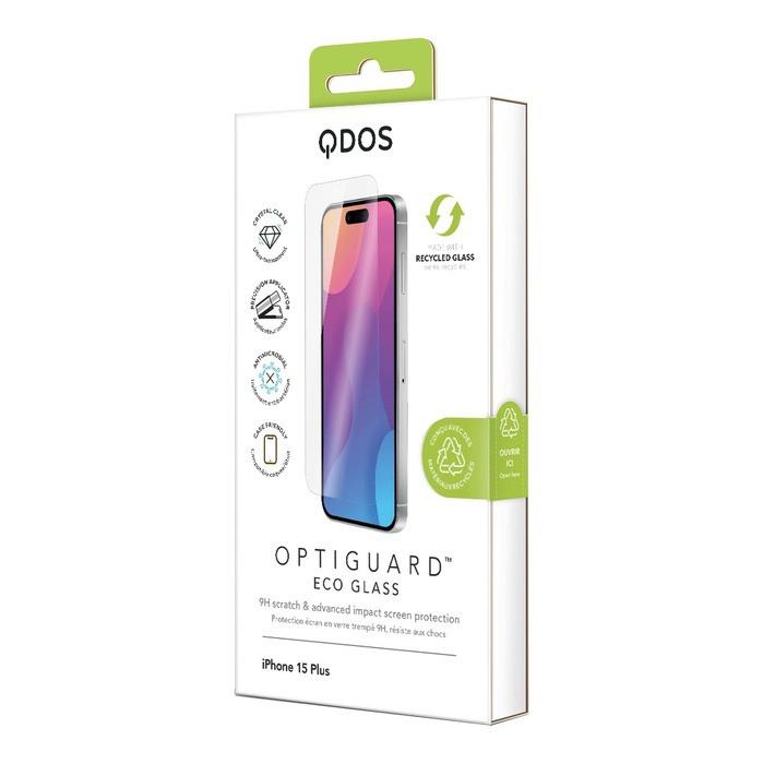 Qdos  Folie iPhone 15 Plus OptiGuard Eco Glass 