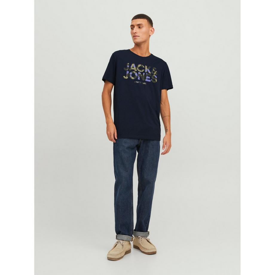 JACK & JONES T-Shirt mit Logo Print  