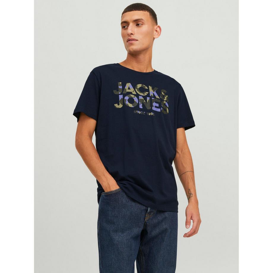 JACK & JONES T-Shirt mit Logo Print  