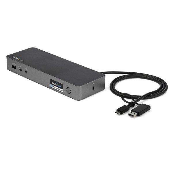 STARTECH.COM  Dock Universel USB-C & USB-A - Station d'Accueil Hybride à Double Écran 4K 60Hz HDMI & Displayport - Hub USB 3.1 Gen 1 - GbE - 60W Power Delivery - Windows, Mac & Chrome 