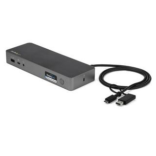 STARTECH.COM  Dock Universel USB-C & USB-A - Station d'Accueil Hybride à Double Écran 4K 60Hz HDMI & Displayport - Hub USB 3.1 Gen 1 - GbE - 60W Power Delivery - Windows, Mac & Chrome 