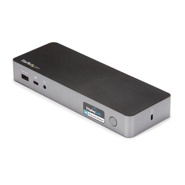 STARTECH.COM  Dock Universel USB-C & USB-A - Station d'Accueil Hybride à Double Écran 4K 60Hz HDMI & Displayport - Hub USB 3.1 Gen 1 - GbE - 60W Power Delivery - Windows, Mac & Chrome 