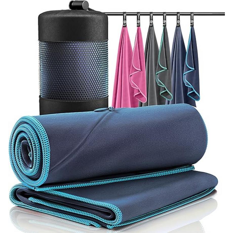 Bemaxx  BeMaxx Mikrofaser-Handtuch-Set, Blau 