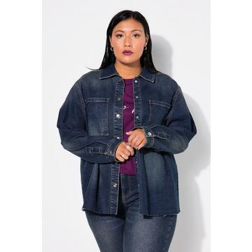 Jeanshemd, Oversize Shape, Vintage-Optik