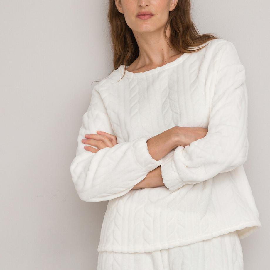 SO'HOME Pyjama Polaire Effet Torsades  