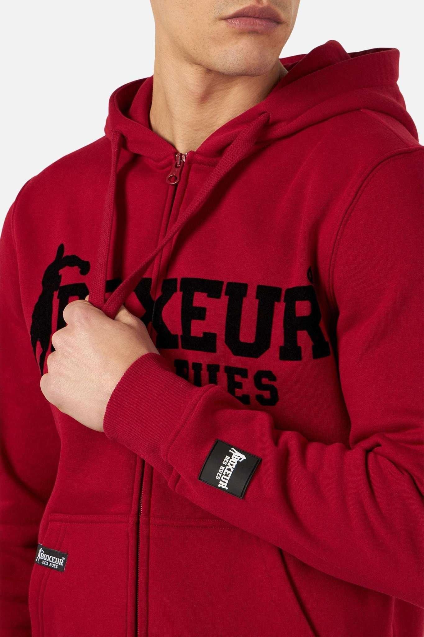 BOXEUR DES RUES  Veste de survêtement Hoodie Fullzip Logo Print 