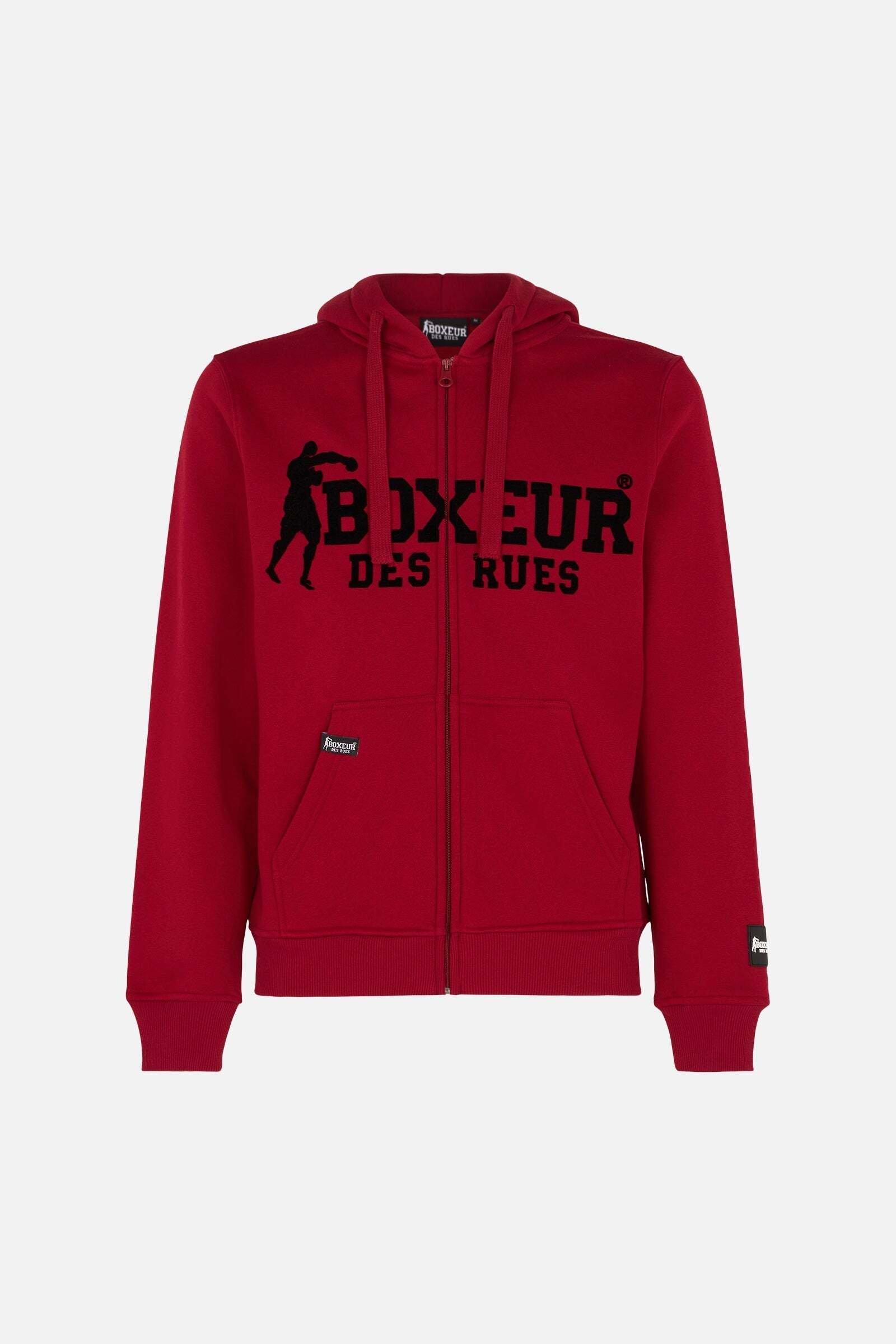 BOXEUR DES RUES  Veste de survêtement Hoodie Fullzip Logo Print 