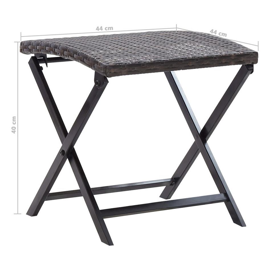 VidaXL  Tabouret rotin synthétique 
