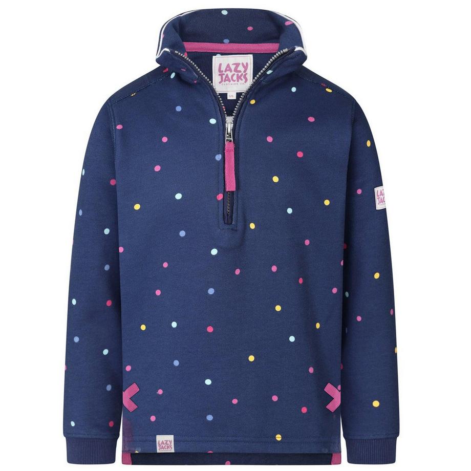 Sweatshirt  ,  mit kurzem Reißverschluss