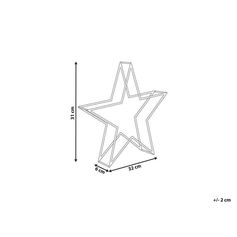 Beliani Decorazione per esterni en Acrilico Moderno SIMO  