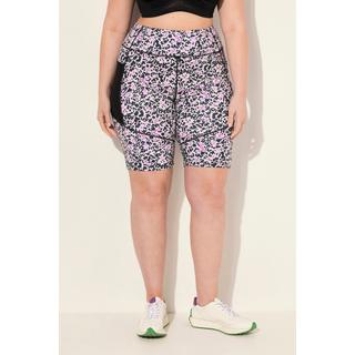 Ulla Popken  Leggings-Shorts, schnelltrocknend, Lochmuster, Tasche 