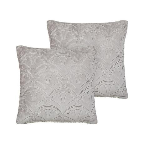 Beliani Lot de 2 coussins en Velours Moderne GLORIOSA  