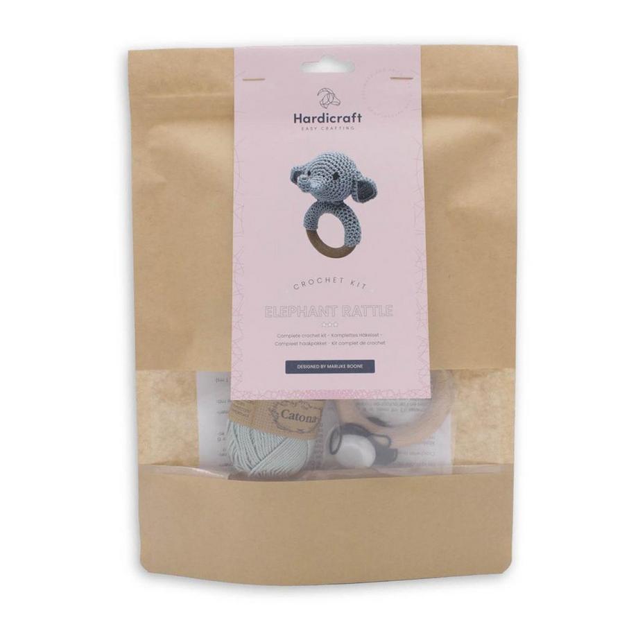 Hardicraft  Rassel Elefant - Häkelset 