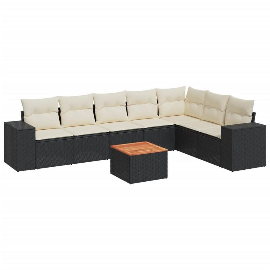 Ensemble de canapés de jardin rotin synthétique