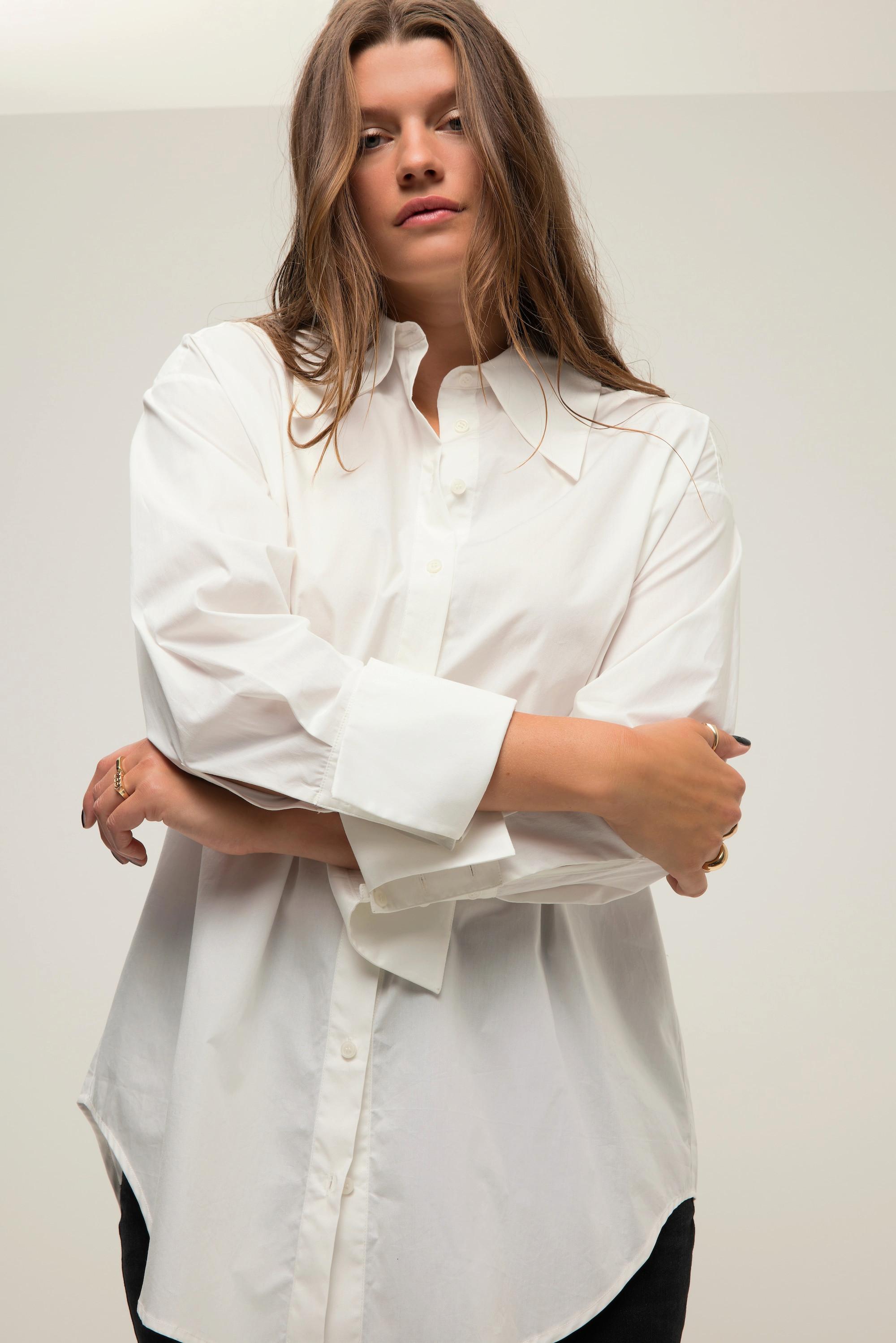 Studio Untold  Camicia dal taglio oversize con collo da camicia a punte e maniche lunghe 