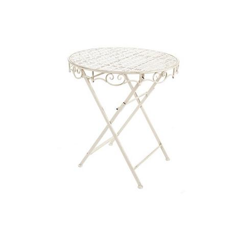 mutoni Metalltisch Bistrotisch Emily weiss rund 70x70  