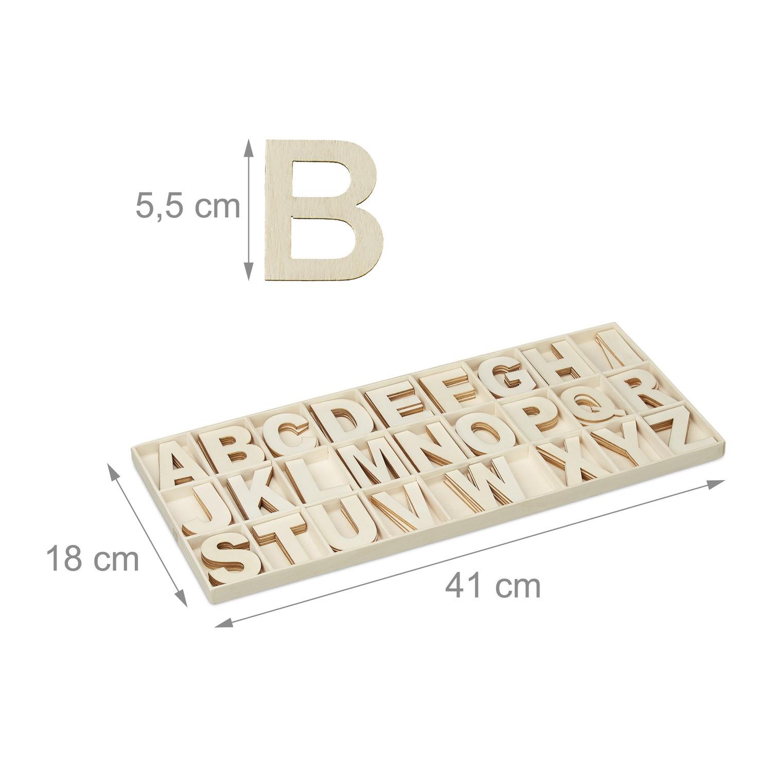 B2X  XL Buchstabenset aus Holz 104-tlg. 