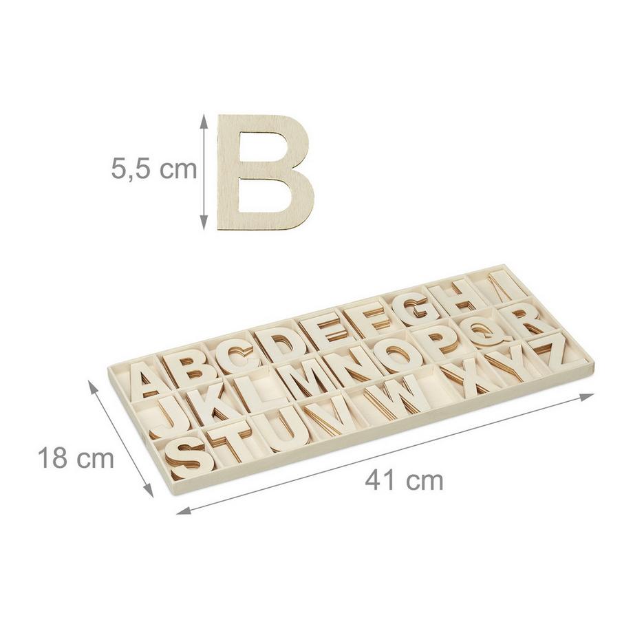 B2X  Ensemble de lettres XL en bois 104 pièces. 