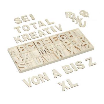 XL Buchstabenset aus Holz 104-tlg.