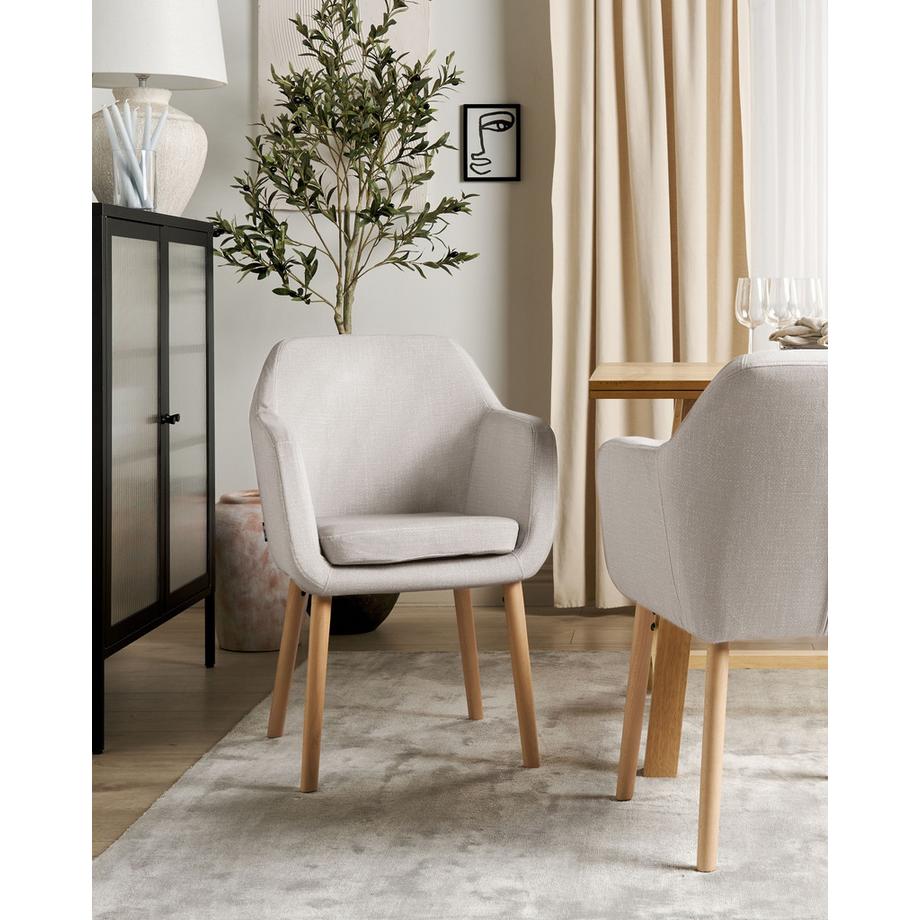 Beliani Chaise de salle à manger en Velours Traditionnel YORKVILLE II  