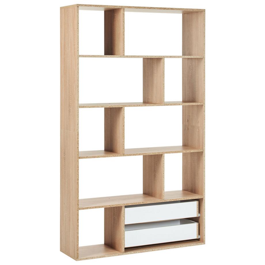 Beliani Bücherregal aus Faserplatte Skandinavisch WADENA  