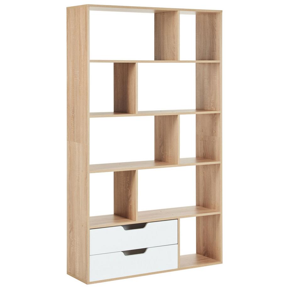 Beliani Bücherregal aus Faserplatte Skandinavisch WADENA  