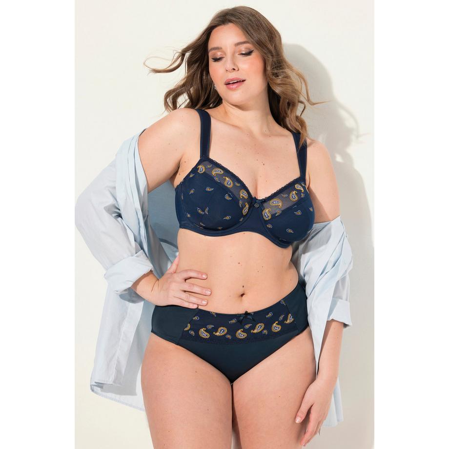 Ulla Popken Soutien-gorge à armatures imprimé cachemire  