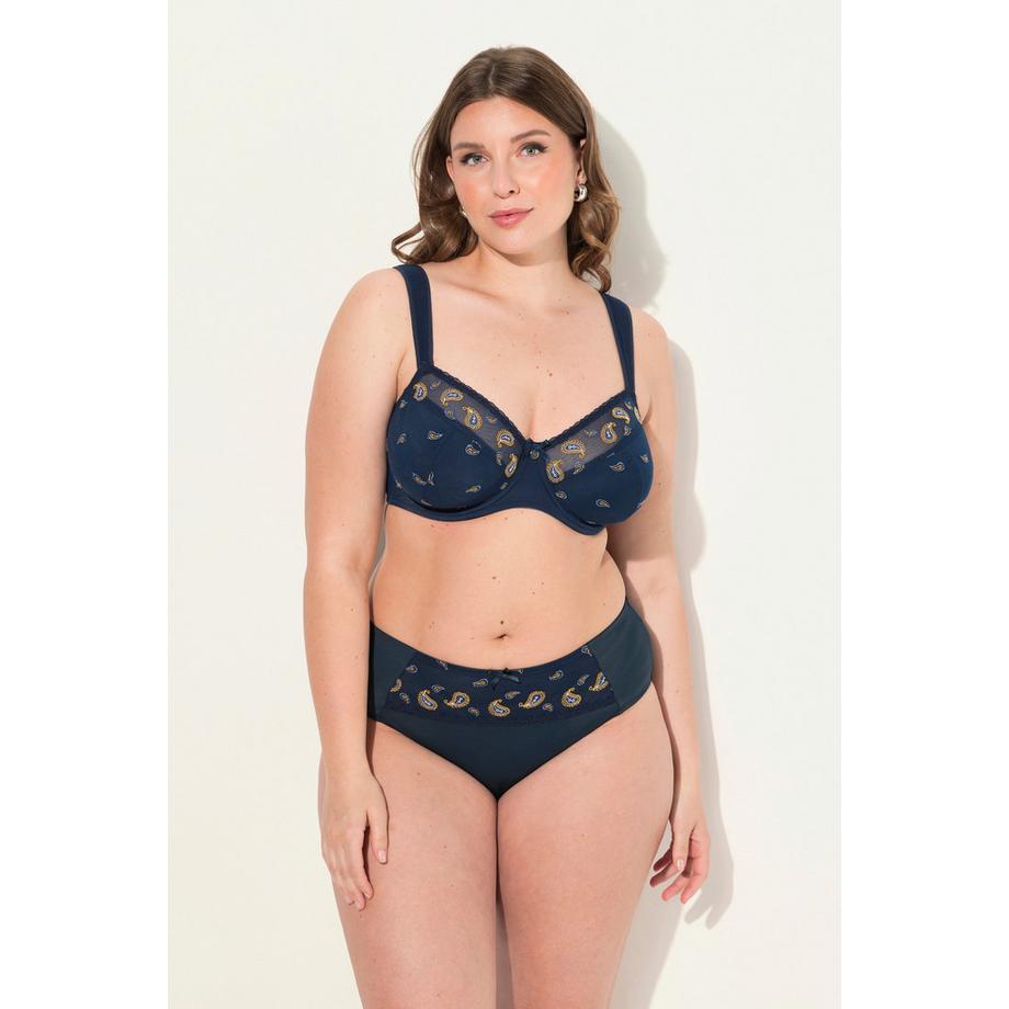 Ulla Popken Soutien-gorge à armatures imprimé cachemire  