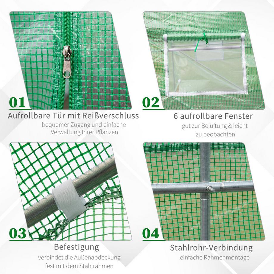 Outsunny Foliengewächshaus  