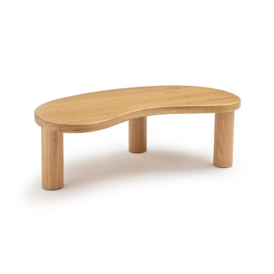 Table basse organique en chêne