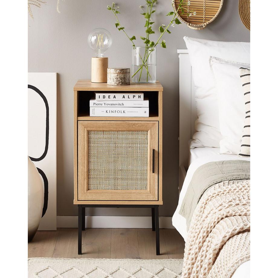 Beliani Comodino en Pannello di fibre (LDF) Rustico PASCO  