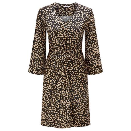 BOSS Denot Animal Print Minikleid  