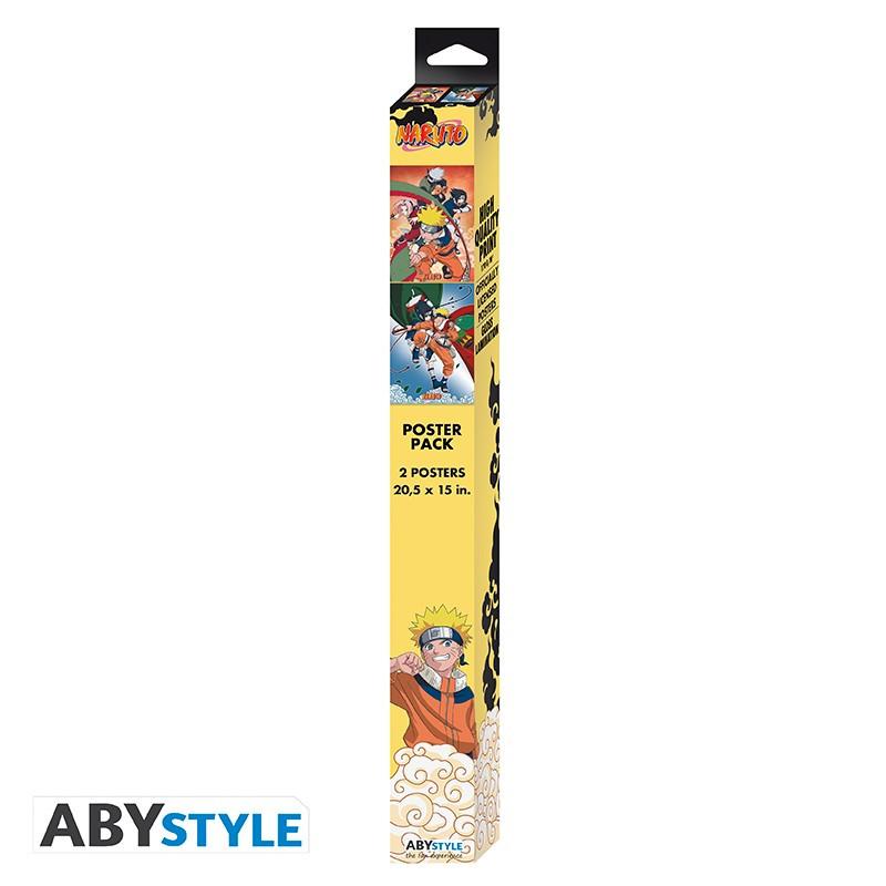 Abystyle  Poster - Pack de 2 - Naruto - Equipe 7 