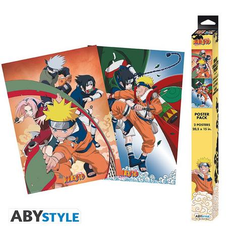 Abystyle  Poster - Pack de 2 - Naruto - Equipe 7 