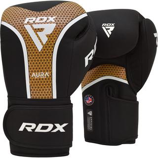 RDX SPORTS  RDX Boxhandschuhe Aura Plus T-17 Black Golden-10OZ 