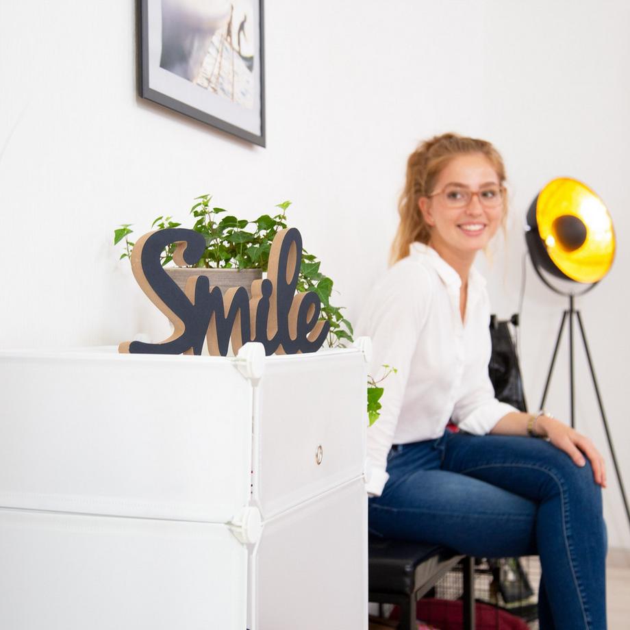 B2X Ripiano per scarpe in plastica con 4 scomparti  