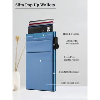 Only-bags.store Minimalistische Pop Up Brieftasche RFID Schutz Kartenhalter  