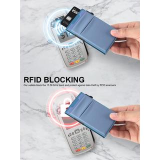 Only-bags.store Minimalistische Pop Up Brieftasche RFID Schutz Kartenhalter  