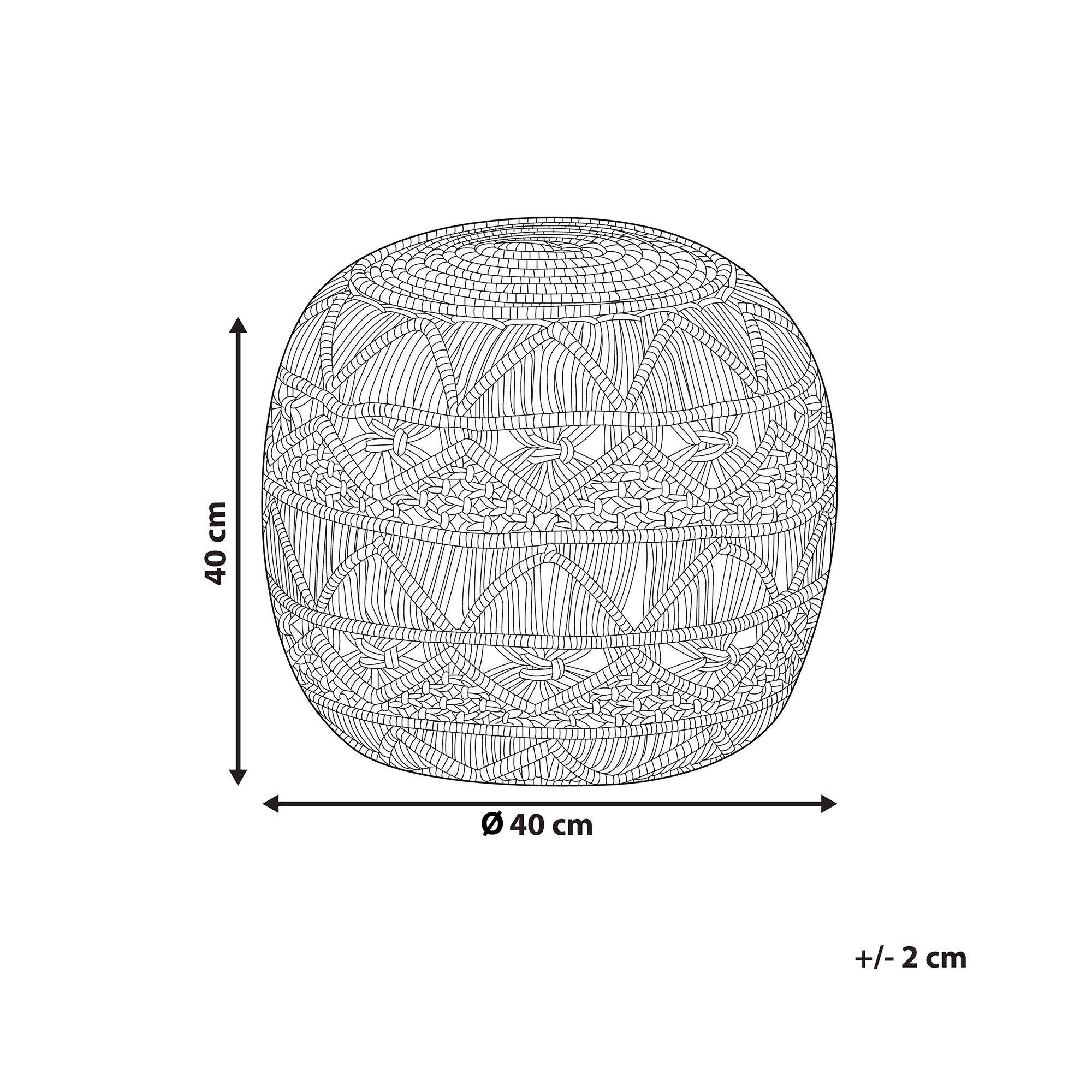 Beliani Pouf en Cotone Classico KAYSERI  