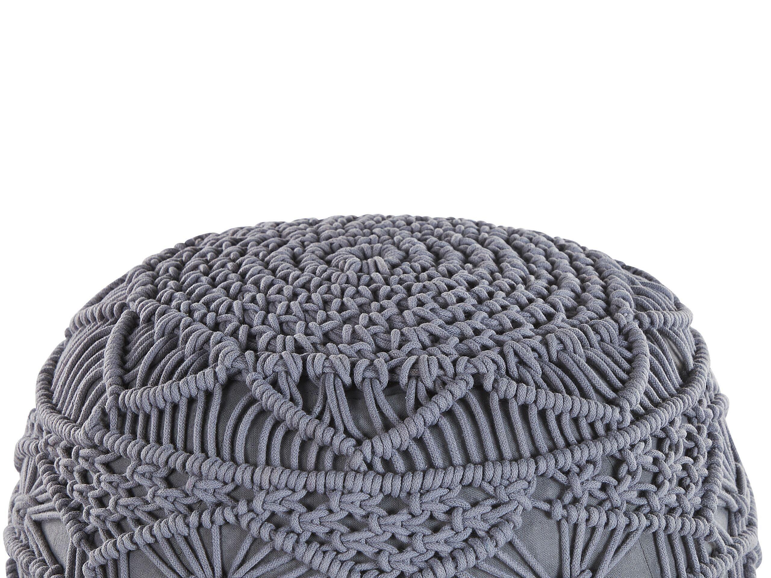 Beliani Pouf en Coton Traditionnel KAYSERI  